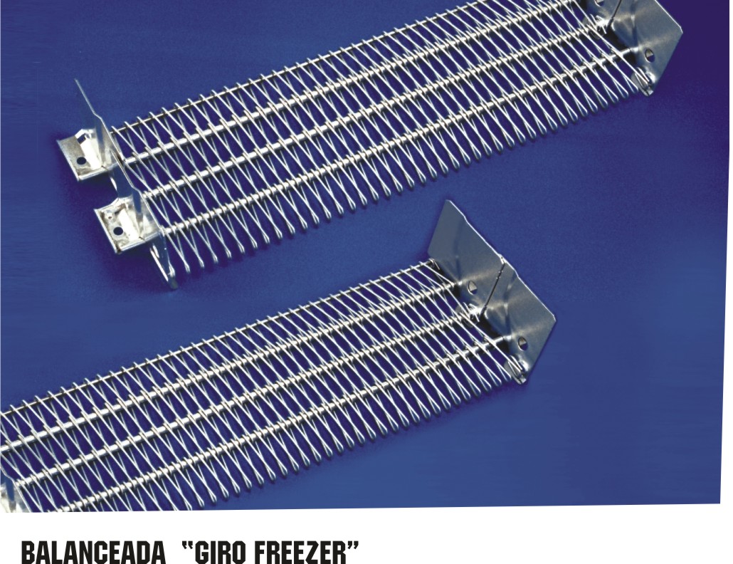 Esteira metalica balanceada giro freezer