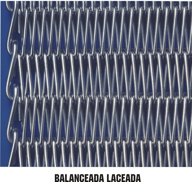 Esteira metalica balanceada laceada