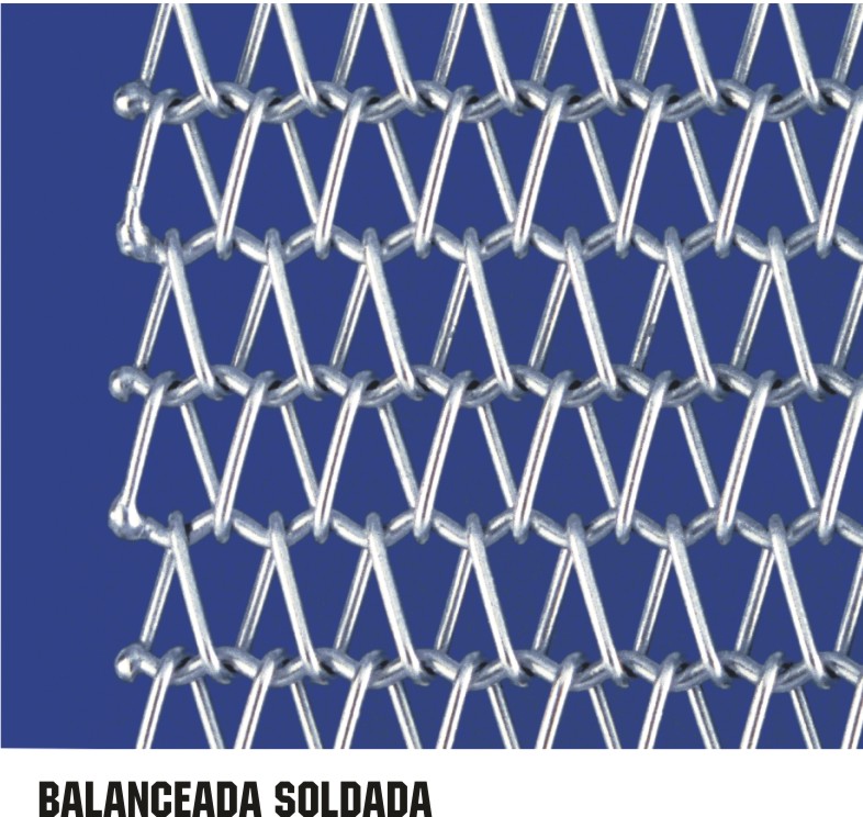Esteira metalica balanceada soldada